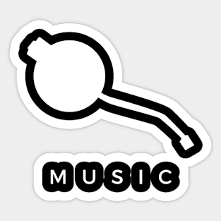 Music Turntable Vinyl Player Sticker